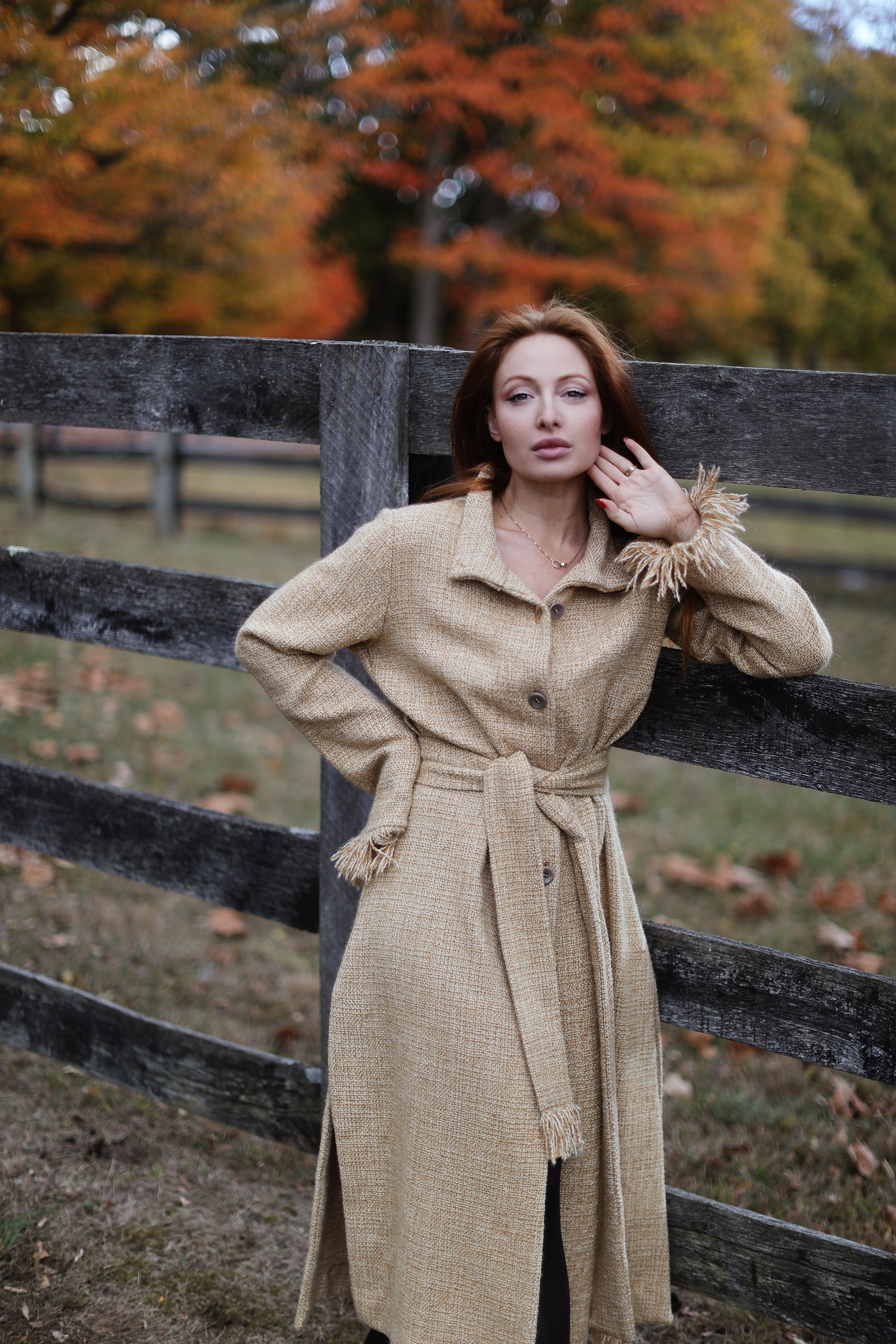 Wool dress coat