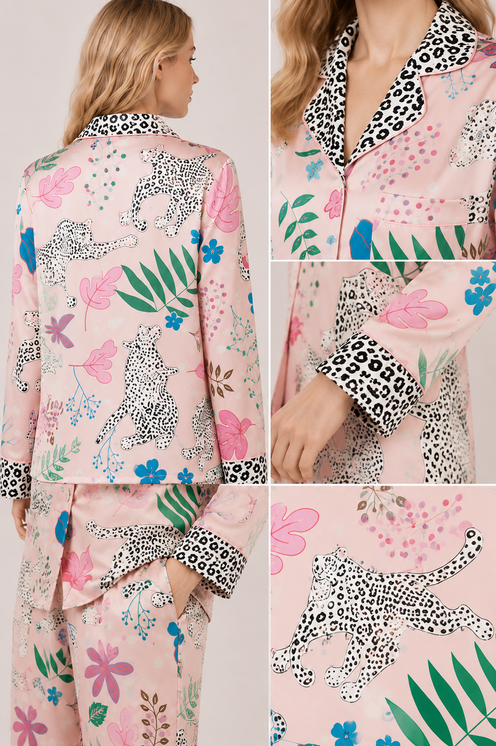 Pajama white leopard
