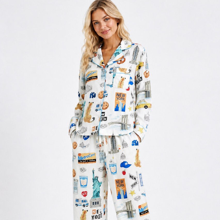 Pajama New York print