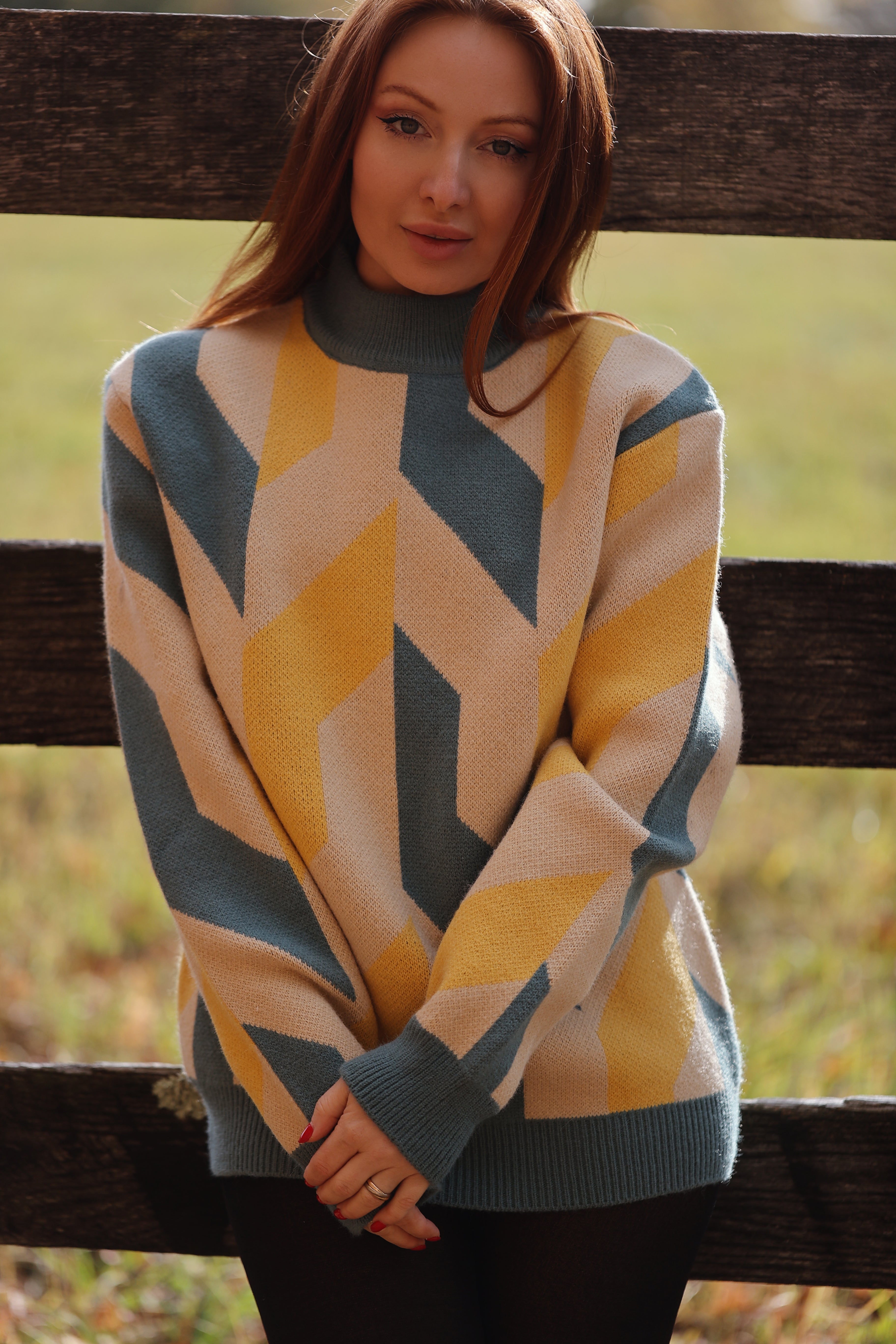 Knitted sweater geometry