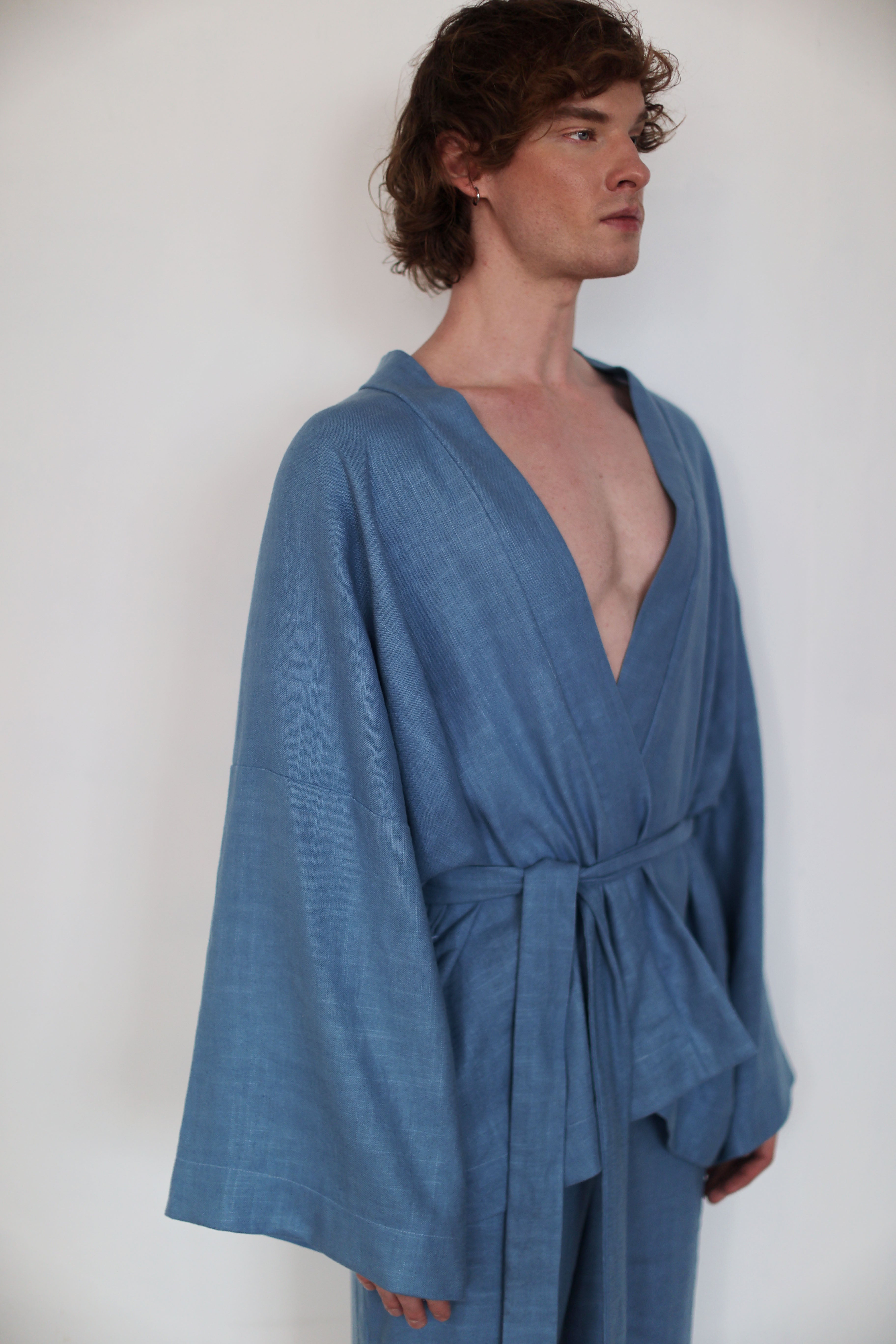 Linen kimono "Blue"