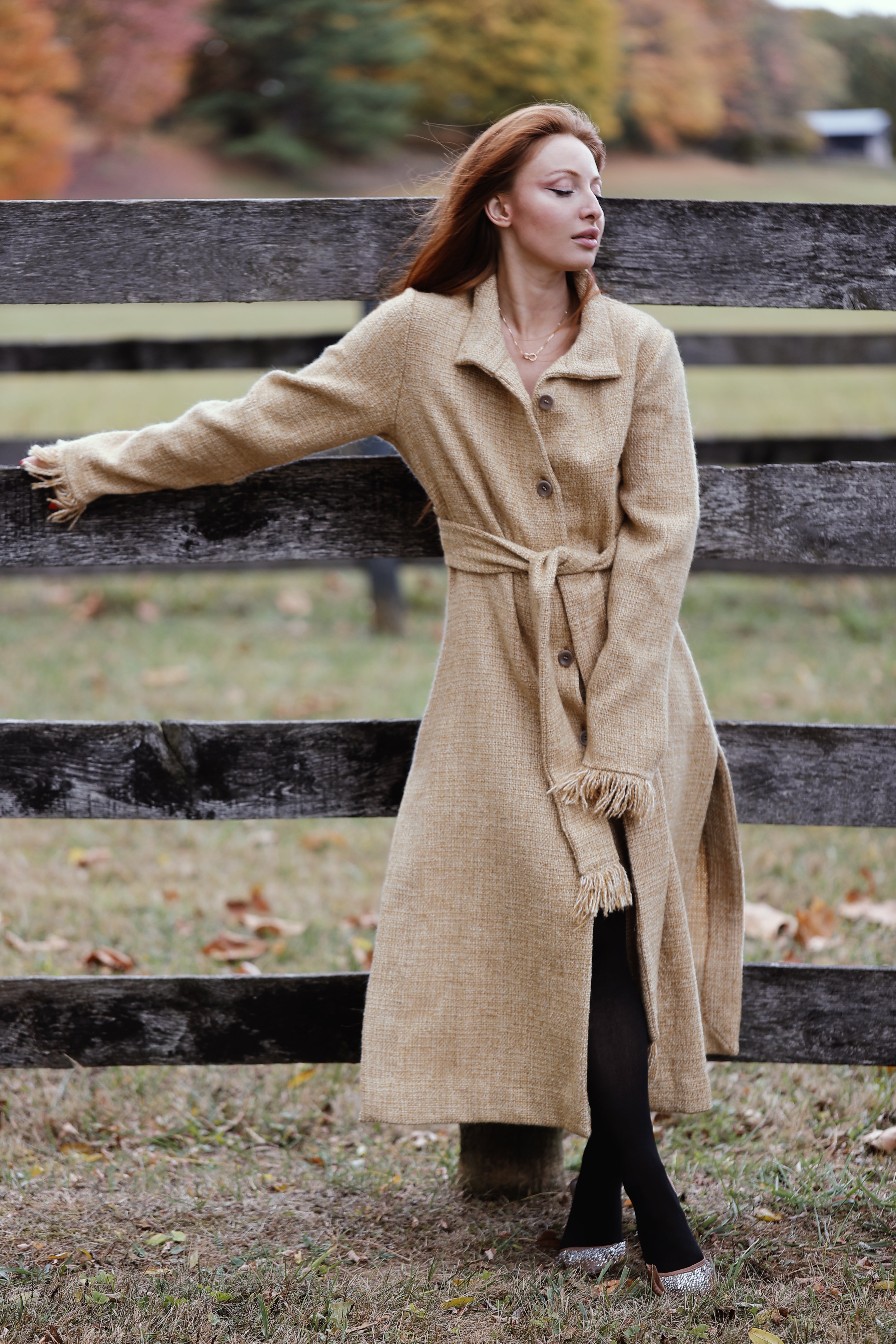 Wool dress coat