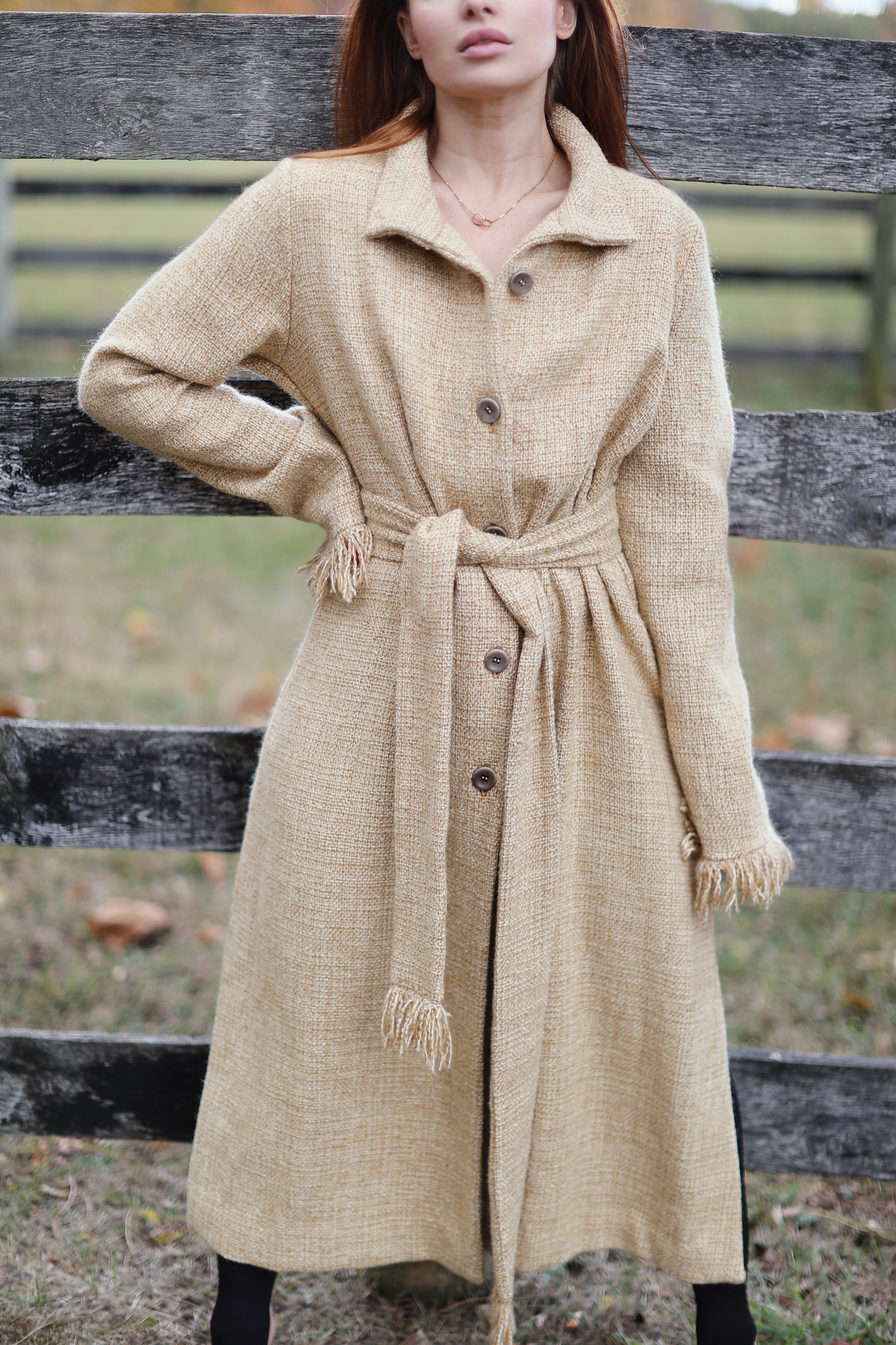 Wool dress coat