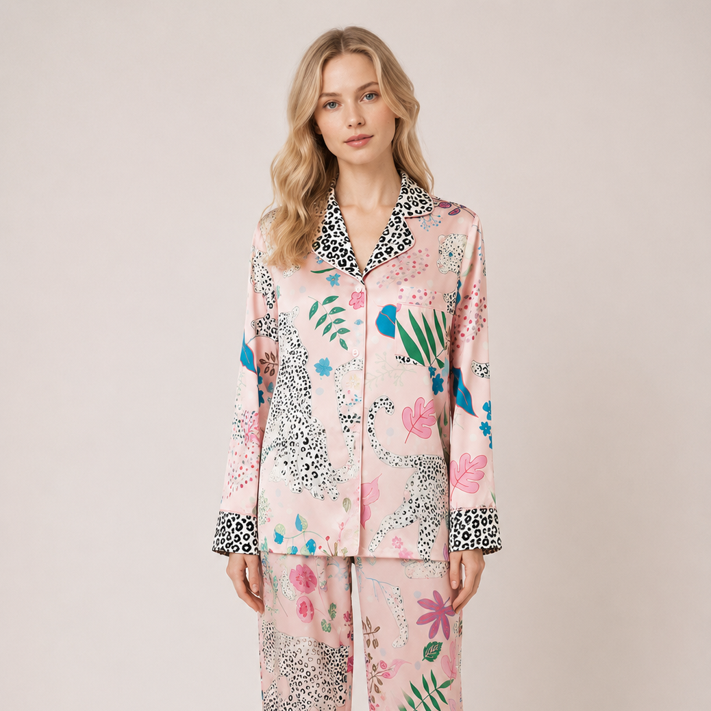 Pajama white leopard