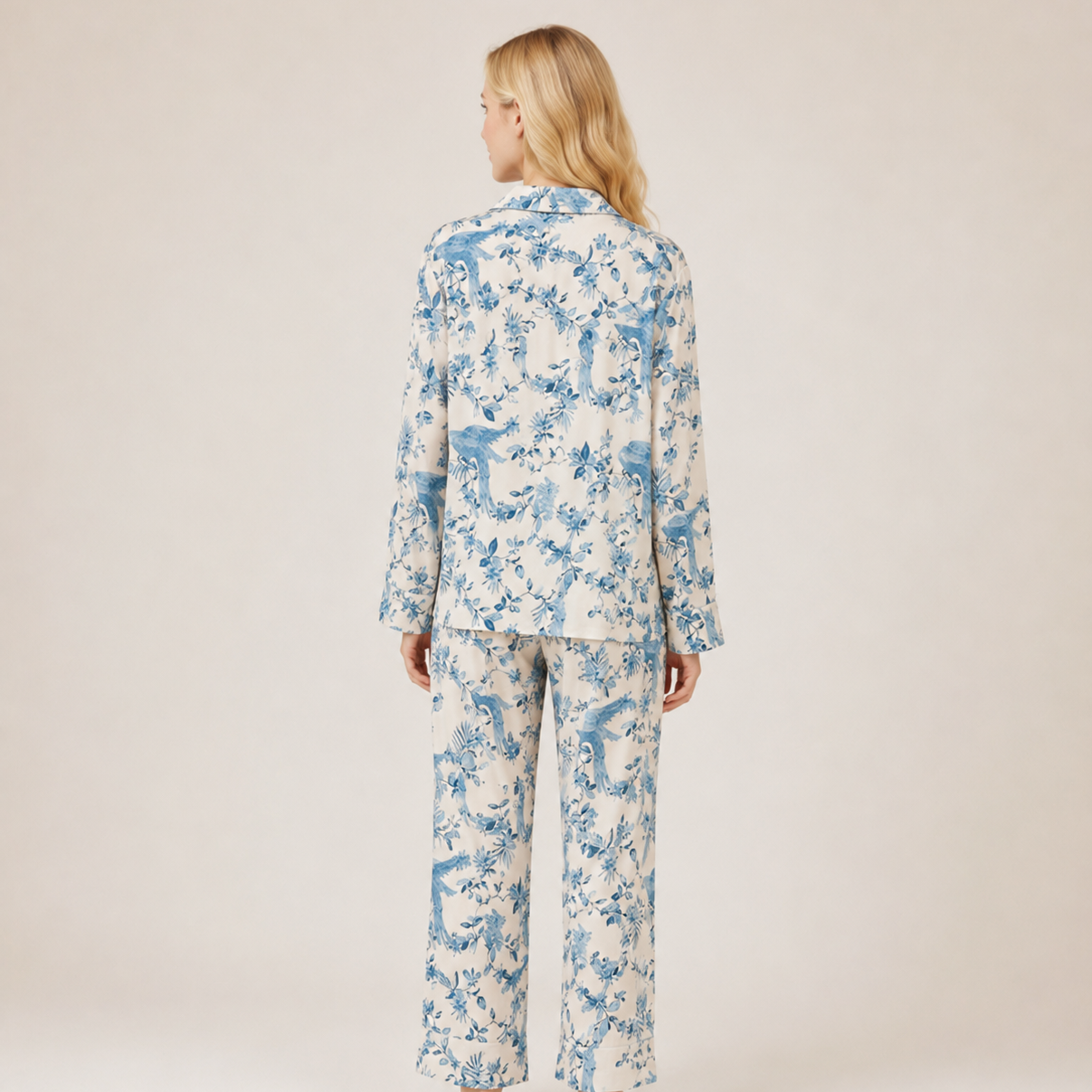 Pajama Tropical birds print