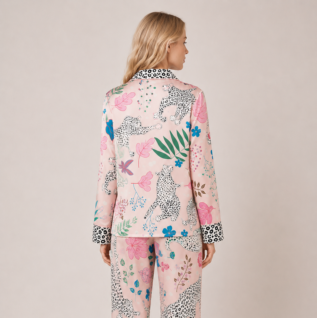 Pajama white leopard