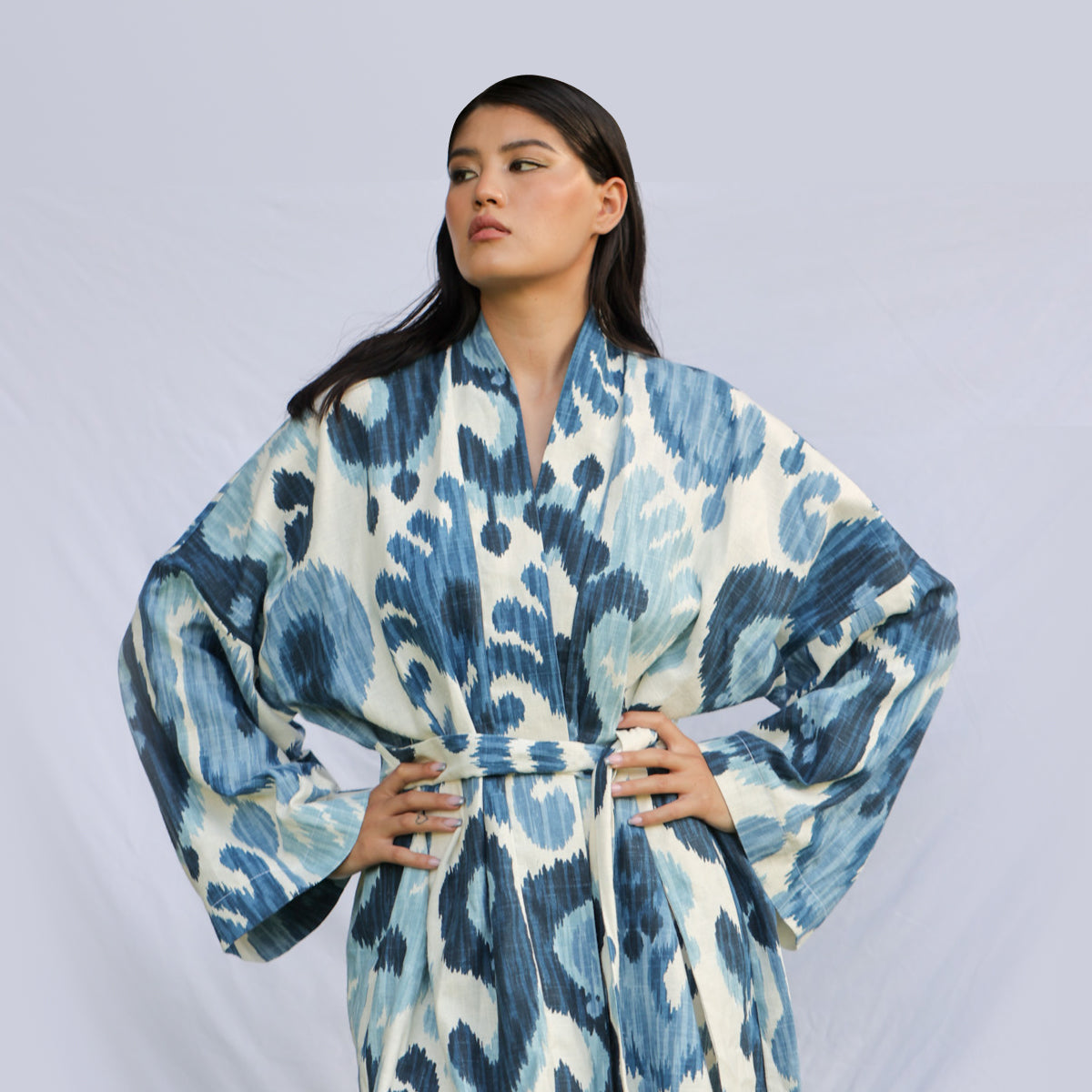 Linen kimono "Blue"