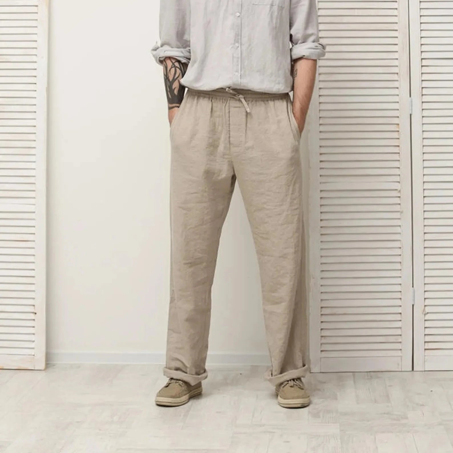 Men linen pants