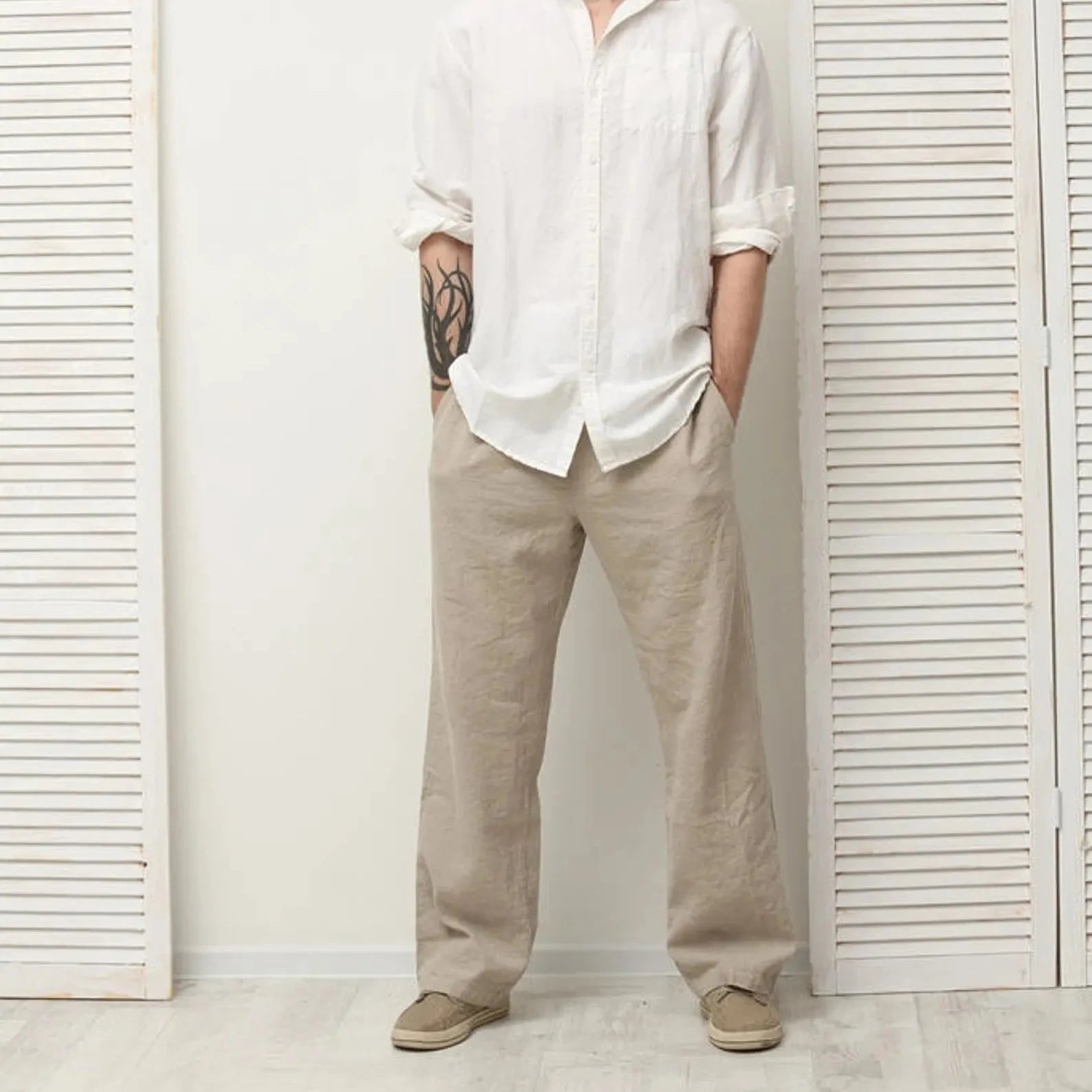 Men linen pants