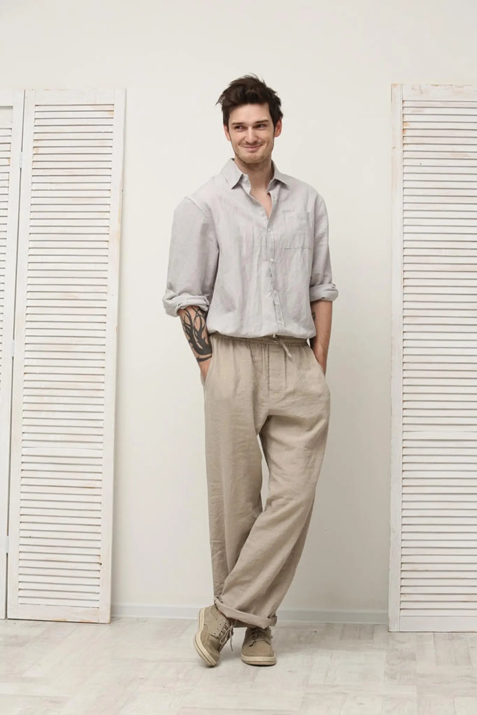 Men linen pants